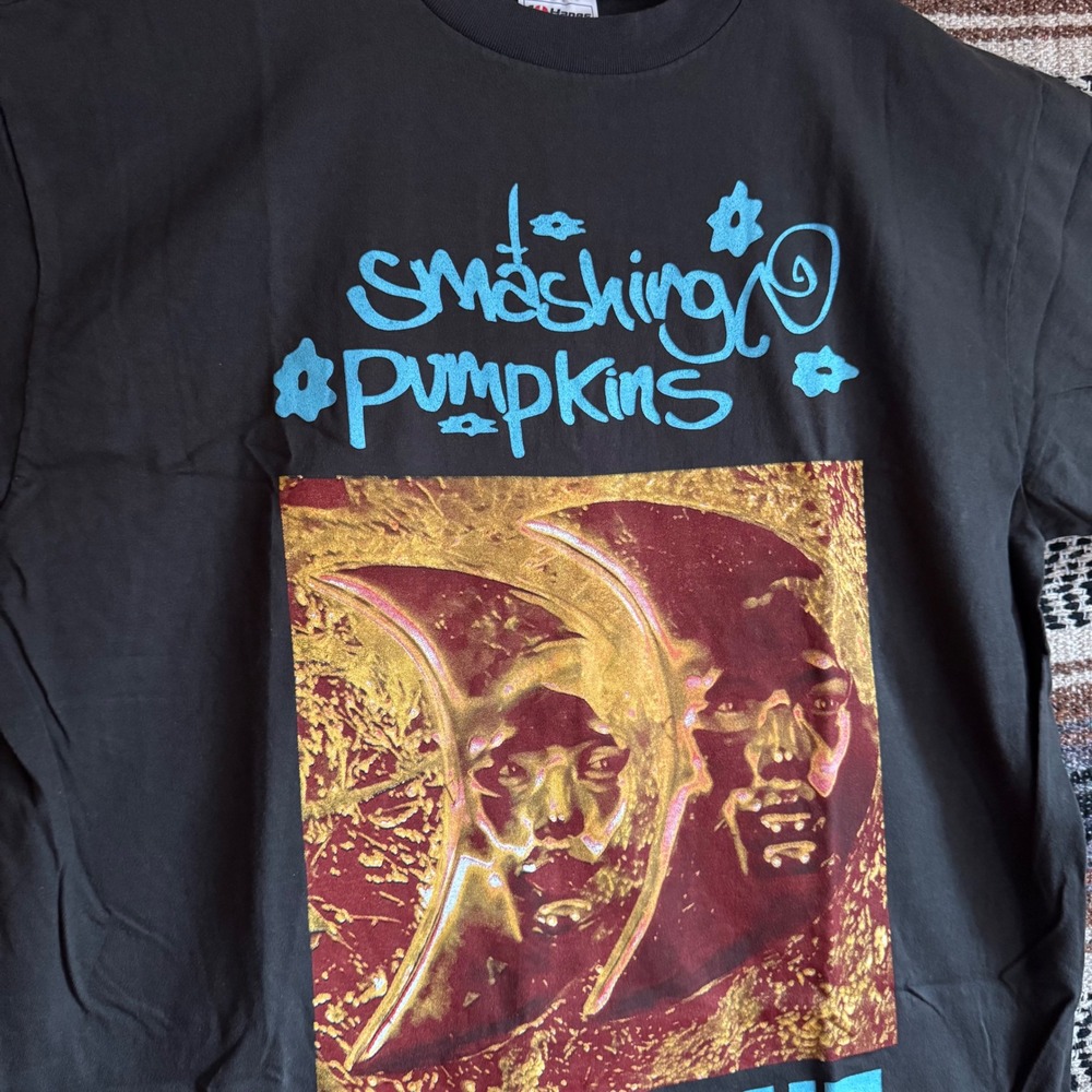 Smashing Pumpkins I Am One Band Shirt 1992 UK Tour XL Black Reprint Tee